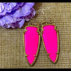 Kendra Scott NEON PINK Skylar earrings